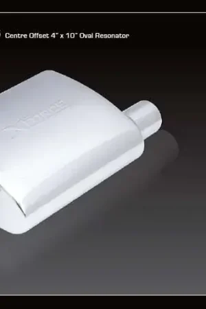 XForce Universal Muffler - 2.25in Inlet Centre Offset 4in x 10in Oval Resonator Mega Sale