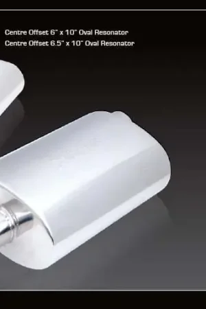 XForce Universal Muffler - 2in Inlet Centre Offset 6in x 10in Oval Resonator Time-Limited