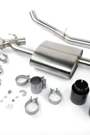 Original Dinan Valved Axle-Back Exhaust - 2017-2024 MINI C'man S ALL4 Stainless Steel - Black Tips - F60 / F54