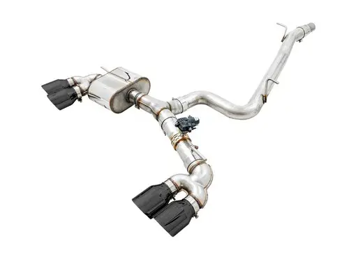 New Release AWE Tuning Volkswagen Golf R MK7 SwitchPath Exhaust w/Diamond Black Tips 102mm