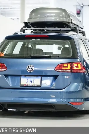 Discount AWE Tuning VW MK7 Golf SportWagen Touring Edition Exhaust w/Chrome Silver Tips (90mm)