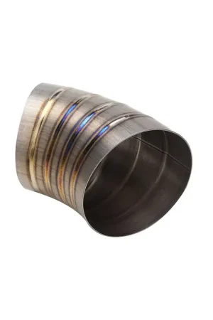 One Day Deal Proflow Welded Pie Cut Round Tubing Titanium 5.0" 45 Degree