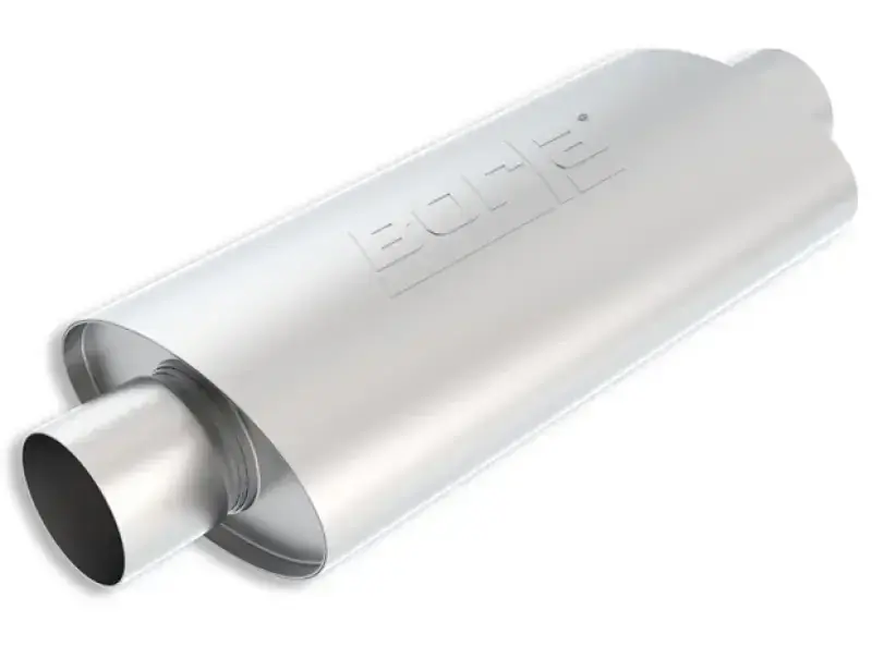Borla Exhaust XR-1 Racing Sportsman 4in Inlet/Outlet Center/Center Oval Muffler-4.5in Diameter x 12in Length Original