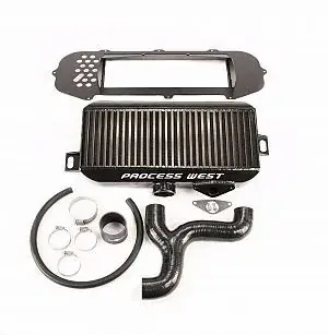Affordable Process West Top Mount Intercooler Kit (WRX/STi 01-02) Black