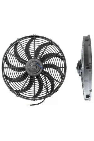 Aeroflow 16" Curved Blade Electric Thermo Fan - 2000CFM Modern