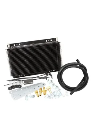 Hot Deal Aeroflow Oil Cooler Kit - 11" x 6" x 1.5" With 3/8" Barb Fittings