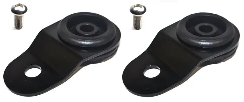 Torque Solution Radiator Mount Combo with Inserts (Evo 7-9) Black Buy Direct