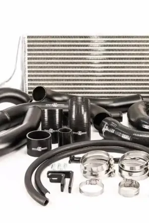 Top Rated Process West Front Mount Intercooler (STi 08-14) Black Core