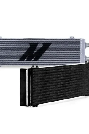 Free Returns Mishimoto Universal Dual Pass Bar & Plate Oil Cooler, Large - Black