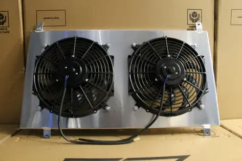 Fenix Radiators Fan Shroud Kit (Supra JZA80) - Polished Time-Limited