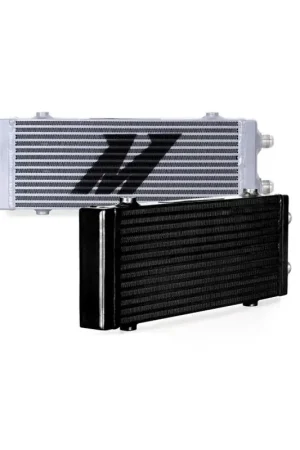 Direct From Manufacturer Mishimoto Universal Dual Pass Bar & Plate Oil Cooler, Medium - Black