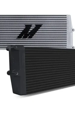 In Demand Mishimoto Universal Heavy-Duty Bar-and-Plate Oil Cooler, 17" Core, Opposite-Side Outlets - Black