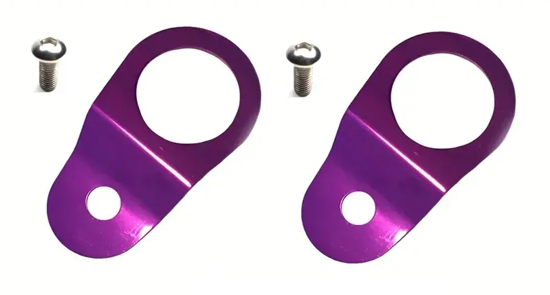 Torque Solution Radiator Mount Combo with Inserts (Evo 7-9) Purple Original