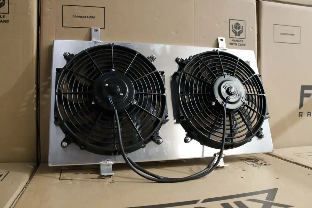 Fenix Radiators Fan Shroud & Fans (Silvia S13 SR20DET) - Polished Special Discount