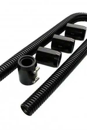 Proflow Radiator Hose Flexible Stainless Steel Chrome Kit .48in Length In Demand