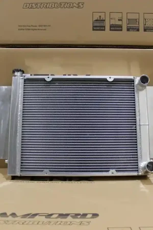 Fenix Radiators Radiator w/ Heater Outlet - Full Alloy Performance (RX7 Series 1-2-3) - Polished Clearance