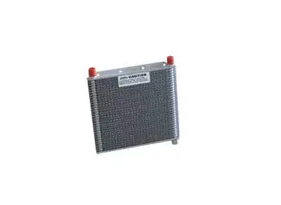 PWR Transmission Oil Cooler 280x255x19mm -6AN Fittings w/Temp Sensor Markdown