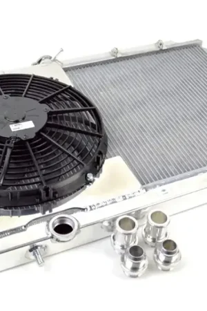 Markdown CSF Radiators 1-Row 31mm Ultra High Performance Radiator w/12" Fan & Shroud Black (Evo 7-9 01-07) - Black