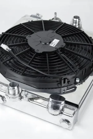 CSF Radiators 2-Row 42mm Race Spec Aluminium Half Radiator w/Fan Shroud (Civic EG EK 91-00/Evo 7-9) Viral