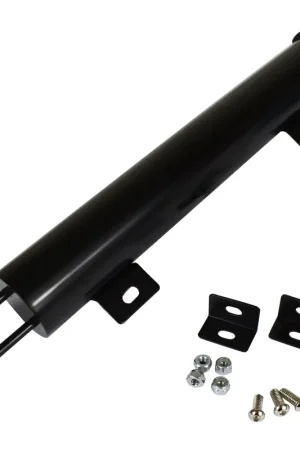 Free Returns Proflow Aluminium Radiator Overflow Tank Bottle and Cap Universal 50mm x 430mm Black