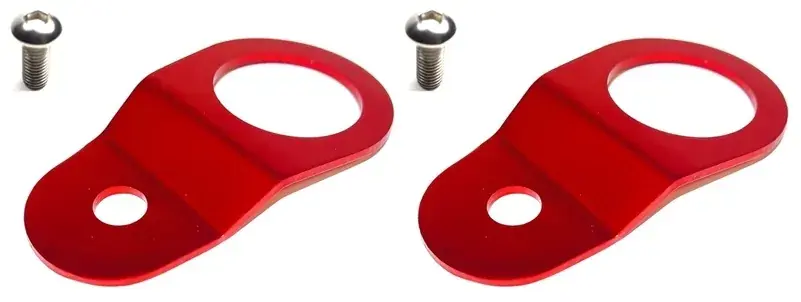 Warranty Included Torque Solution Radiator Mount Combo (Evo 7-9) Red
