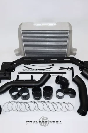 Process West Stage 4 Intercooler Kit (FG XR6T) Black Core Worldwide Shipping