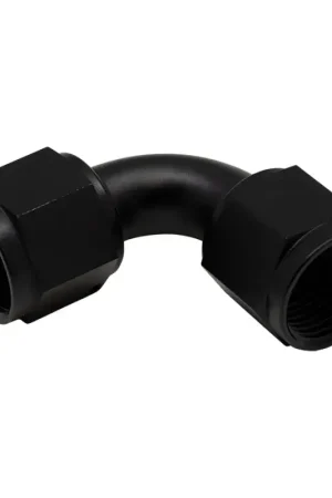 Deatschwerks 10AN 90-Degree to 10AN 90-Degree Coupler Anodized Matte Black Best Price