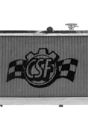 CSF Radiators 2-Row 42mm Race Spec Aluminium Radiator Black Finish (WRX & STI 01-07) - Black Crafted