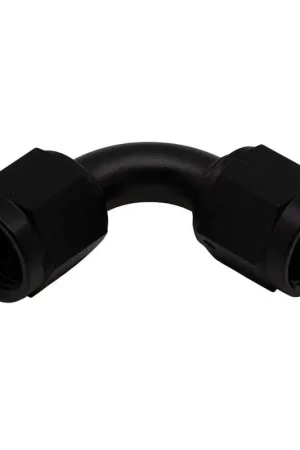 Free Returns Deatschwerks 6AN 90-Degree to 6AN 90-Degree Coupler Anodized Matte Black