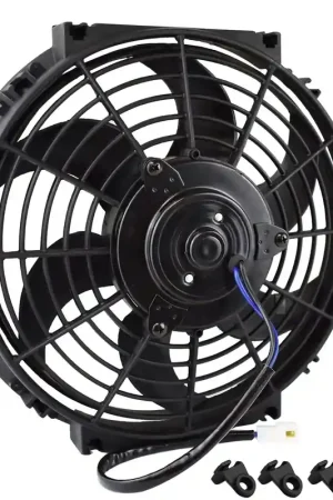 Best Choice Proflow Electric Fan Cooling Curved Black Single 10in Diameter Reversible 850 CFM Black Plastic