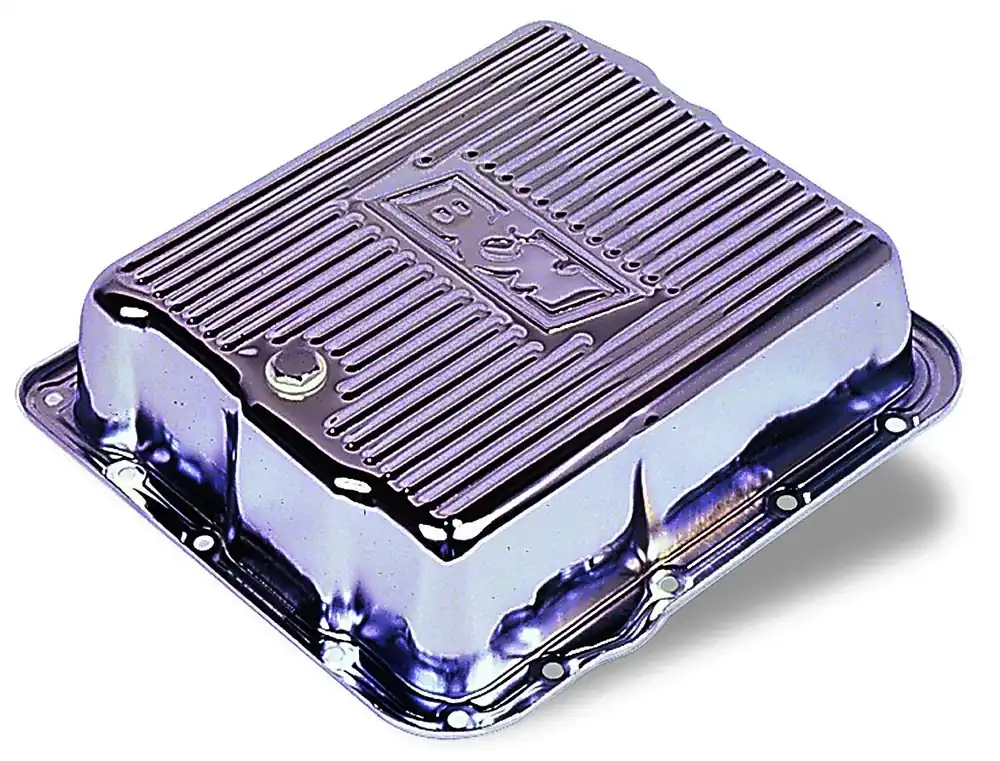 B&M Hi-Tek Deep Transmission Pan - Chrome Fits GM TH700R4, 4L60, 4L60E & 4L65E Factory Price