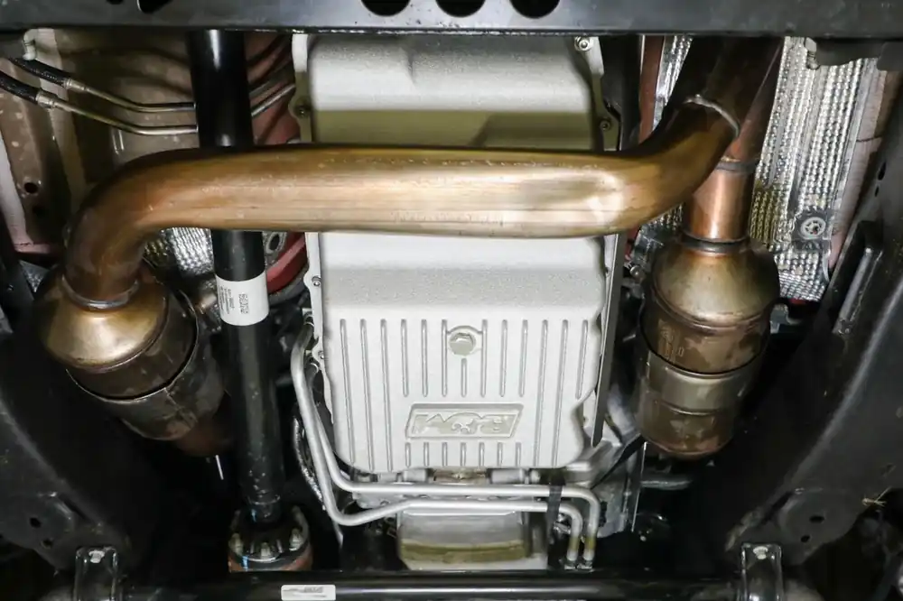 Get Yours B&M Hi-Tek Heavy-Duty Deep Transmission Pan - GM 10L80 - Aluminum - Natural Fits 2018-2024 GM 10L80 Transmissions on Truck/SUV Applications