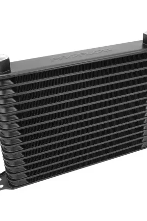 One Day Deal Proflow Oil Cooler Ultra Pro Aluminium Black 7-Row 340mm x 90mm x 50mm Male AN10 lnlet/Outlet