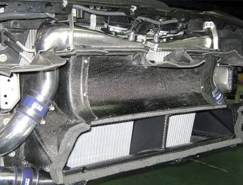 HKS 09 Nissan GTR R35 2 Core FMIC includes Carbon Air Duct and Full Piping Kits In Demand
