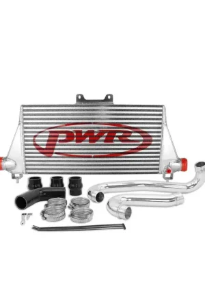 Buy Direct PWR 42/55mm Stepped Core Intercooler and Pipe Kit (Hilux 15-21) - Polished