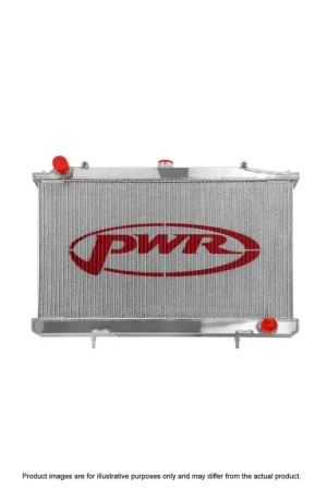 PWR 55mm Radiator w/ Twin 12" SPAL Fan Mounts (Silvia 200SX S14/S15 SR20/DET 93-02) Fresh Stock