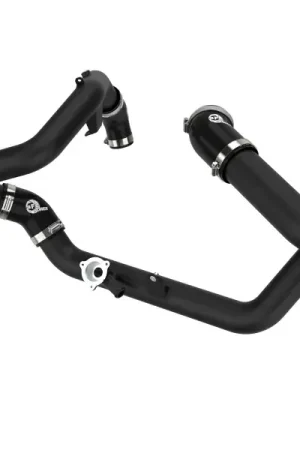 Fresh Stock aFe aFe 20-23 Ford Explorer ST V6 3.0L (tt) BladeRunner Aluminum Hot and Cold Charge Pipe Kit - Black