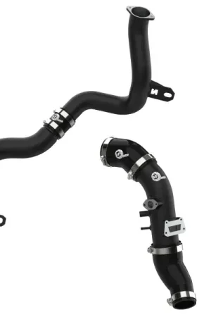 Cheap aFe aFe 22-23 Hyundai Kona N L4 2.0L (t) BladeRunner Aluminum Hot and Cold Charge Pipe Kit - Black