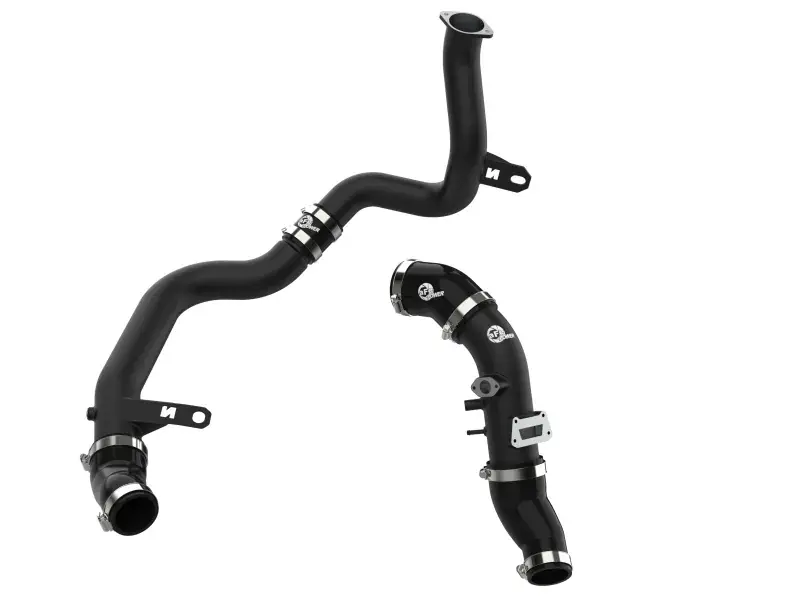 Cheap aFe aFe 22-23 Hyundai Kona N L4 2.0L (t) BladeRunner Aluminum Hot and Cold Charge Pipe Kit - Black