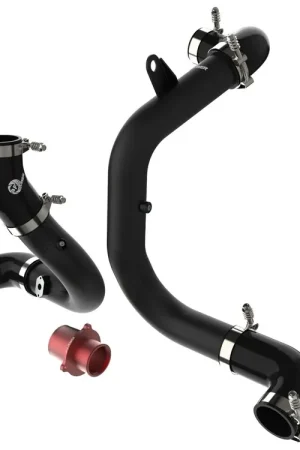 Instant Buy aFe aFe Kia Stinger 18-22 V6-3.3L (tt) BladeRunner Hot Charge Pipe- Black