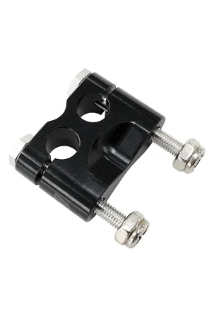 Top Pick Aeroflow Billet Aluminium Clip Style Dual Cable Mount - Full Clamp - Black