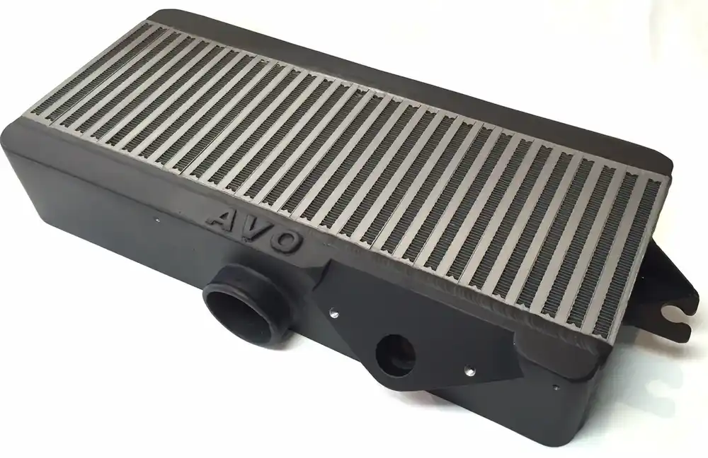 AVO Black Powdercoated Tank Top Mount Intercooler Kit (Impreza 08-14) Direct From Manufacturer