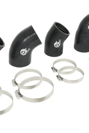 aFe BladeRunner Intercooler Couplings + Clamps Kit - Factory Intercooler + aFe Tube (Mustang EcoBoost 2015+) Weekend Sale