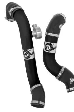 Modern aFe BladeRunner Intercooler Tubes - Hot + Cold Side (Mustang EcoBoost 2015+) Black