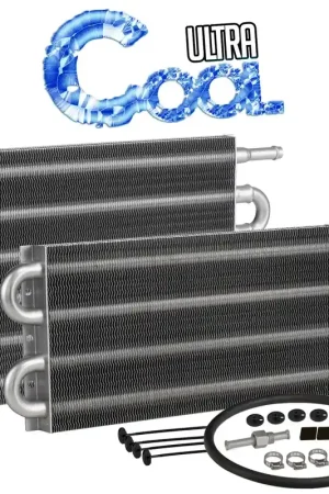 Proflow Fluid Cooler Transmission Tube Fin Natural 7.5in x 12.5in x 0.75in 3/8in Inlet Outlet Handmade