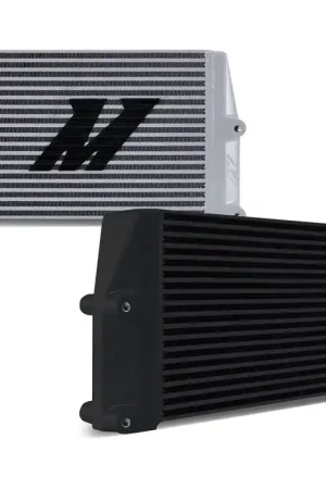 Mishimoto Heavy-Duty Bar and Plate Oil Cooler, 10" Core, Same-Side Outlets - Black Don’t Miss Out