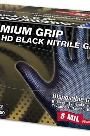 Limited Offer Premium Guard - Nitrile Grip Gloves BTX9002, 50 Gloves per Box